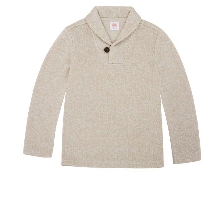 Boys Shawl Neck Fleece Pullover 4-18