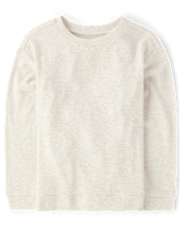 Boys Vanilla Plush Rib Lightweight Sweater Top 4-16