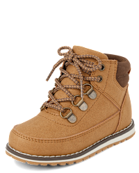 Toddler Boys Tan Lace Up Boots