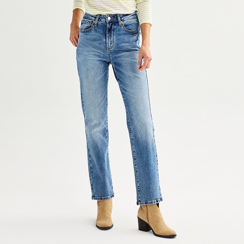 Women’s Medium Wash Straight Fit Jeans