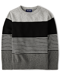 Boys Long Sleeve Striped Sweater 4-16