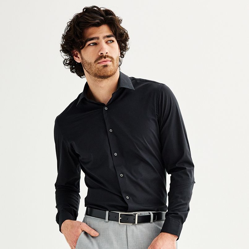 Men's Slim Fit Wrinkle Resistant Dress Shirt