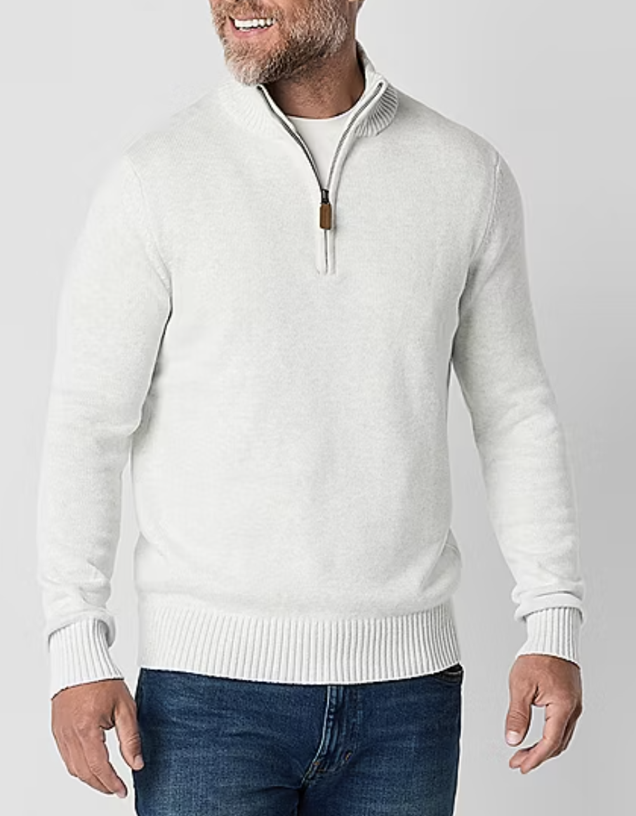 Men’s Quarter Zip Pullover Sweater